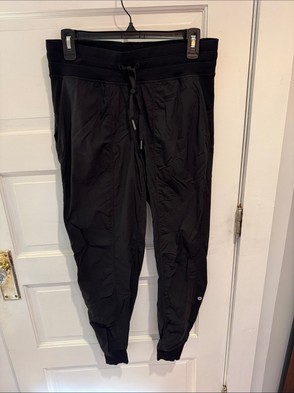 Black Drawstring Jogger Pants
